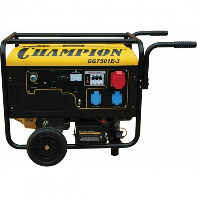 Бензиновый генератор CHAMPION GG7501E-3 CH-GG7501E-3 Бензиновый генератор CHAMPION GG7501E-3 CH-GG7501E-3