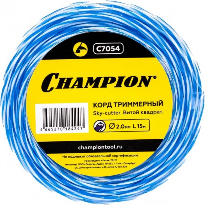 Корд CHAMPION Sky-cutter 2.0мм* 15м, C7054 CH-C7054 Корд CHAMPION Sky-cutter 2.0мм* 15м, C7054 CH-C7054
