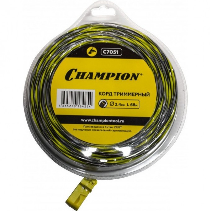 Корд CHAMPION Tornado 2.4мм* 68м, C7051 CH-C7051 Корд CHAMPION Tornado 2.4мм* 68м, C7051 CH-C7051