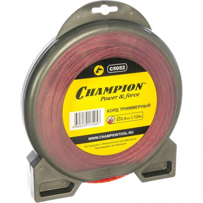 Корд триммерный CHAMPION Spiral Pro 2.0 мм х 124 м, C5052 CH-C5052 Корд триммерный CHAMPION Spiral Pro 2.0 мм х 124 м, C5052 CH-C5052