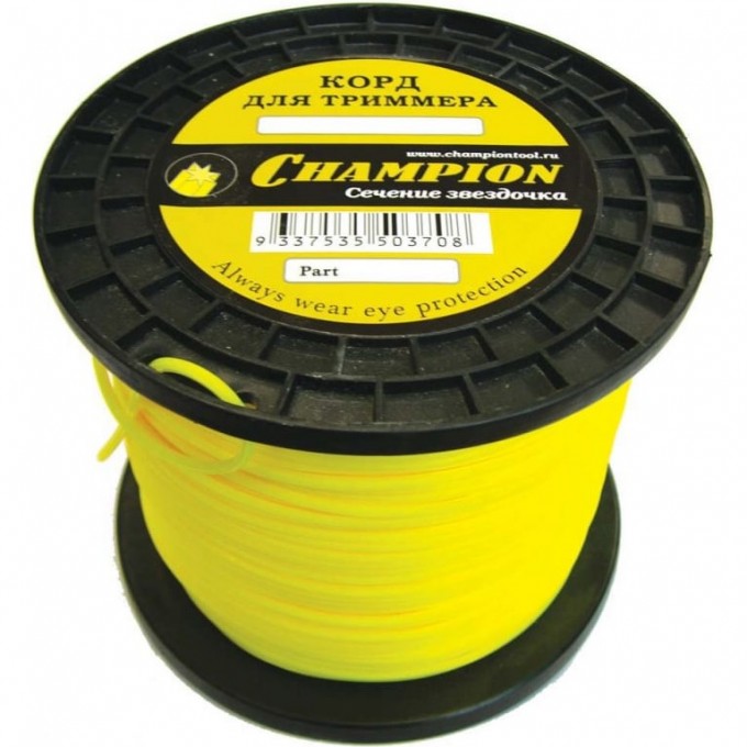 Корд триммерный CHAMPION Star 1.6 мм х 180 м, C5030 CH-C5030 Корд триммерный CHAMPION Star 1.6 мм х 180 м, C5030 CH-C5030